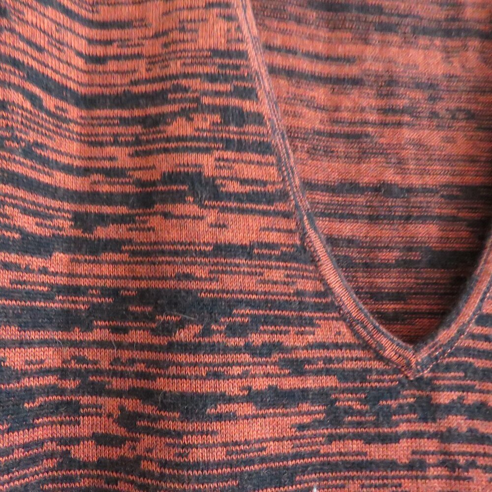 REBECCA MINKOFF Silk Cashmere Open Back Essef Sweater Dress Burnt Orange Size S - Picture 13 of 16